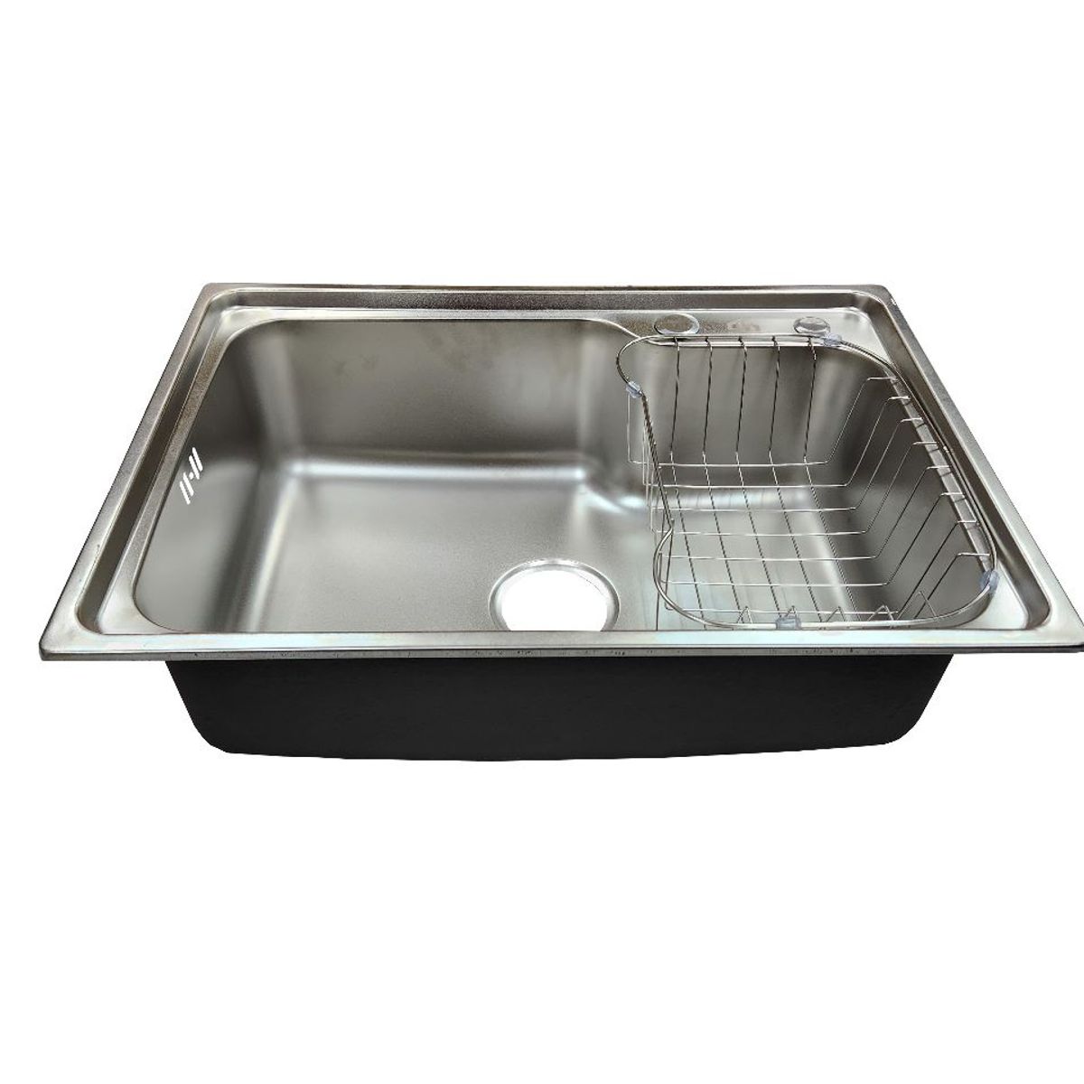 GENERICO - Lavaplatos acero inoxidable 61x43 sobre cubierta