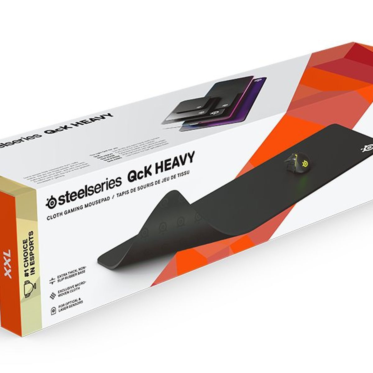 STEEL SERIES - MousePad Gamer Steelseries QcK XXL Color negro 90x40cm