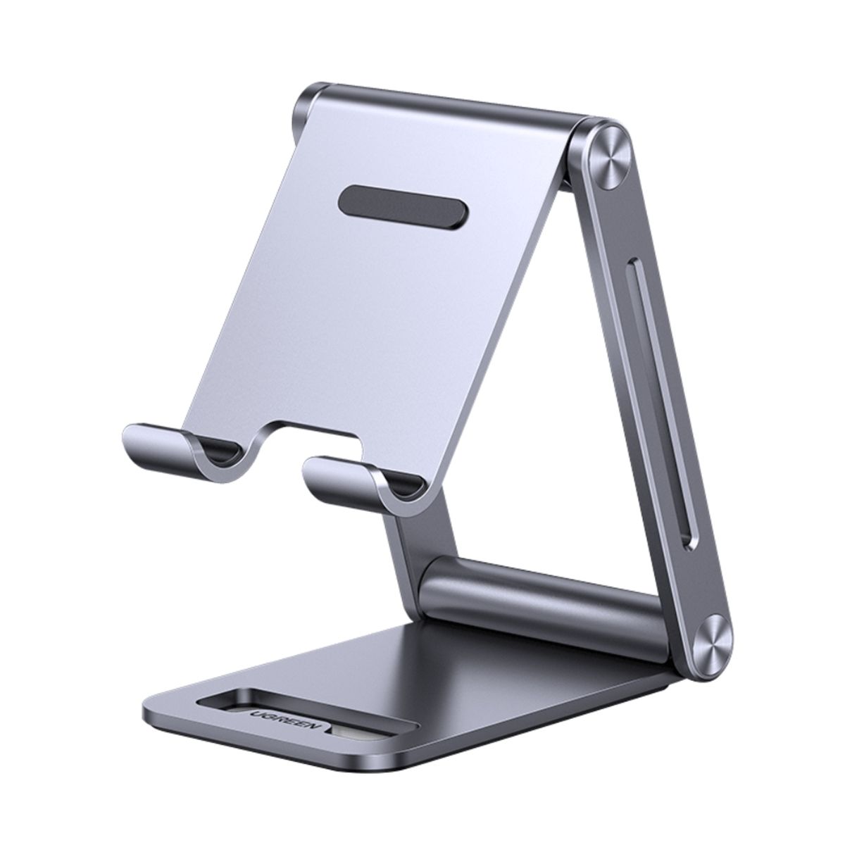 UGREEN - Base De Escritorio Para Celular Doble Inclinacion Ajustable Aluminio Silver Ugreen Lp263