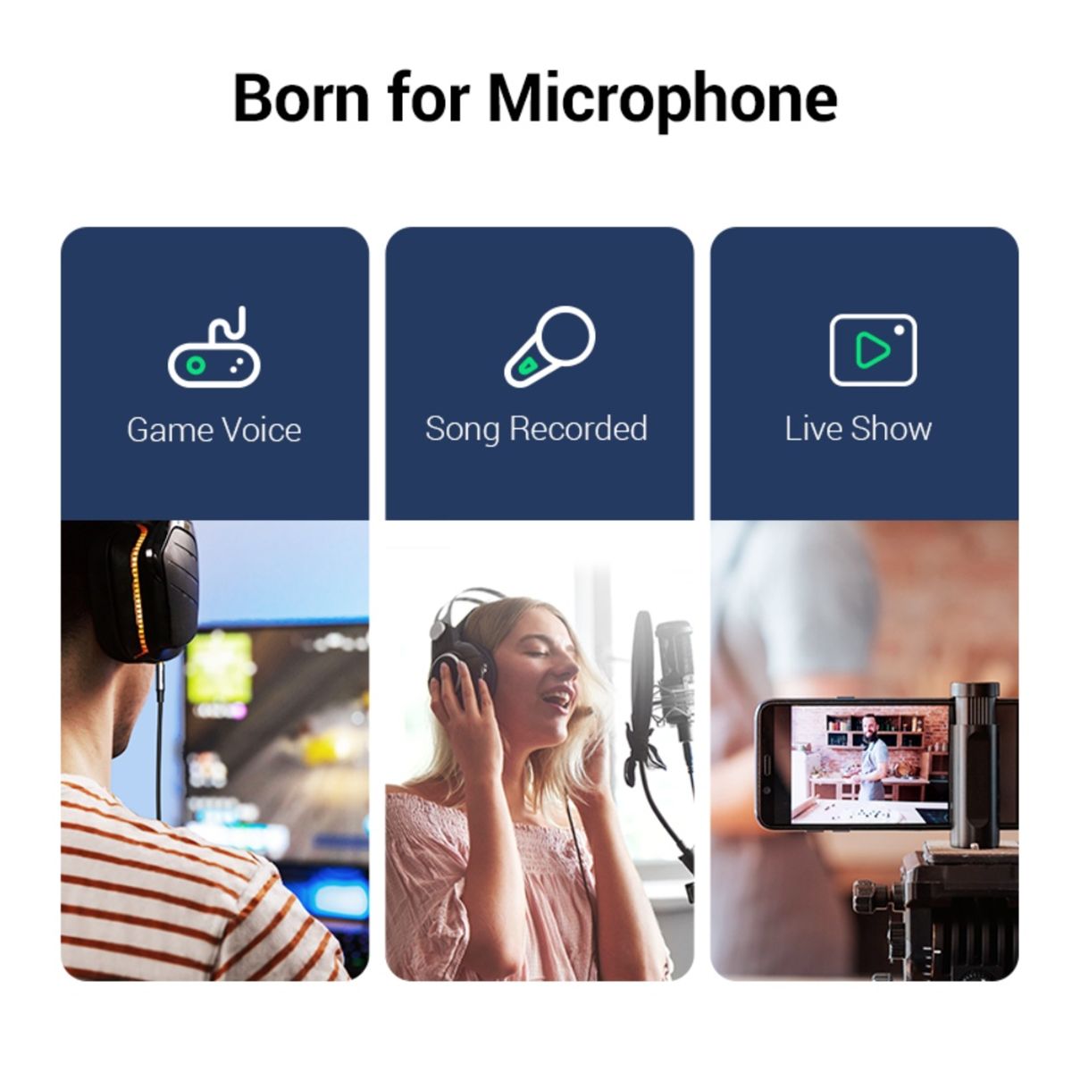 UGREEN - Cable De Audio Jack 3.5mm 4 Polos M/M (Compatible Con Microfono) 1m Ugreen Av183