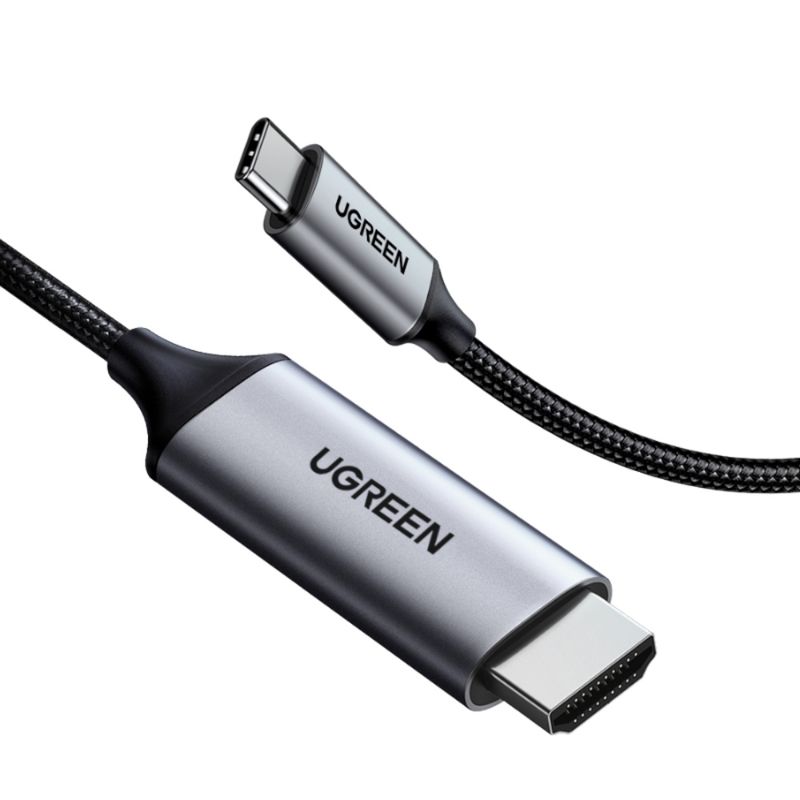 UGREEN - Cable De Video Usb-C / Hdmi (4k/60hz Or 1080p/144hz) Trenzado 1.5m Gris Ugreen Mm142