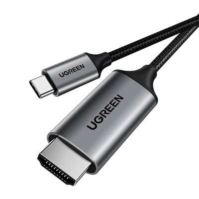 Imagen 2 del producto Cable De Video Usb-C / Hdmi (4k/60hz Or 1080p/144hz) Trenzado 1.5m Gris Mm142