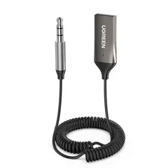 UGREEN - Receptor Audio Automovil Bluetooth 5.0 Jack 3.5mm /Power Usb-A