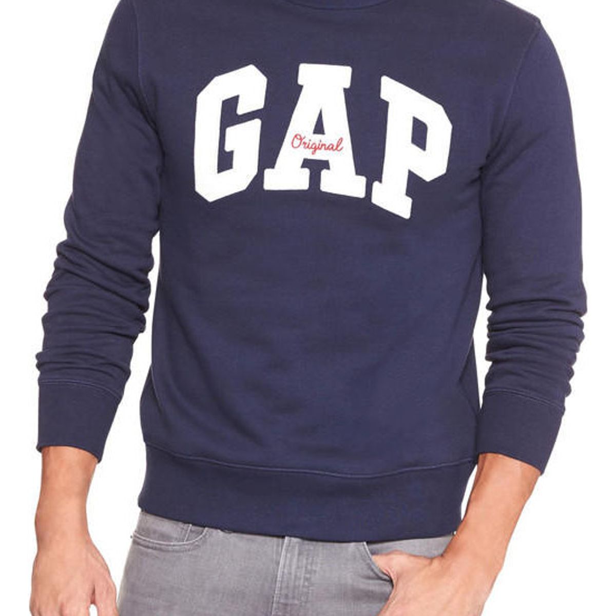 GAP - Poleron Logo Cuello Redondo Azul GAP
