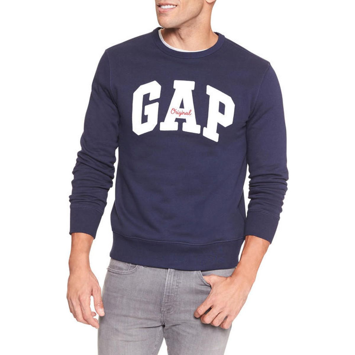 GAP - Poleron Logo Cuello Redondo Azul GAP