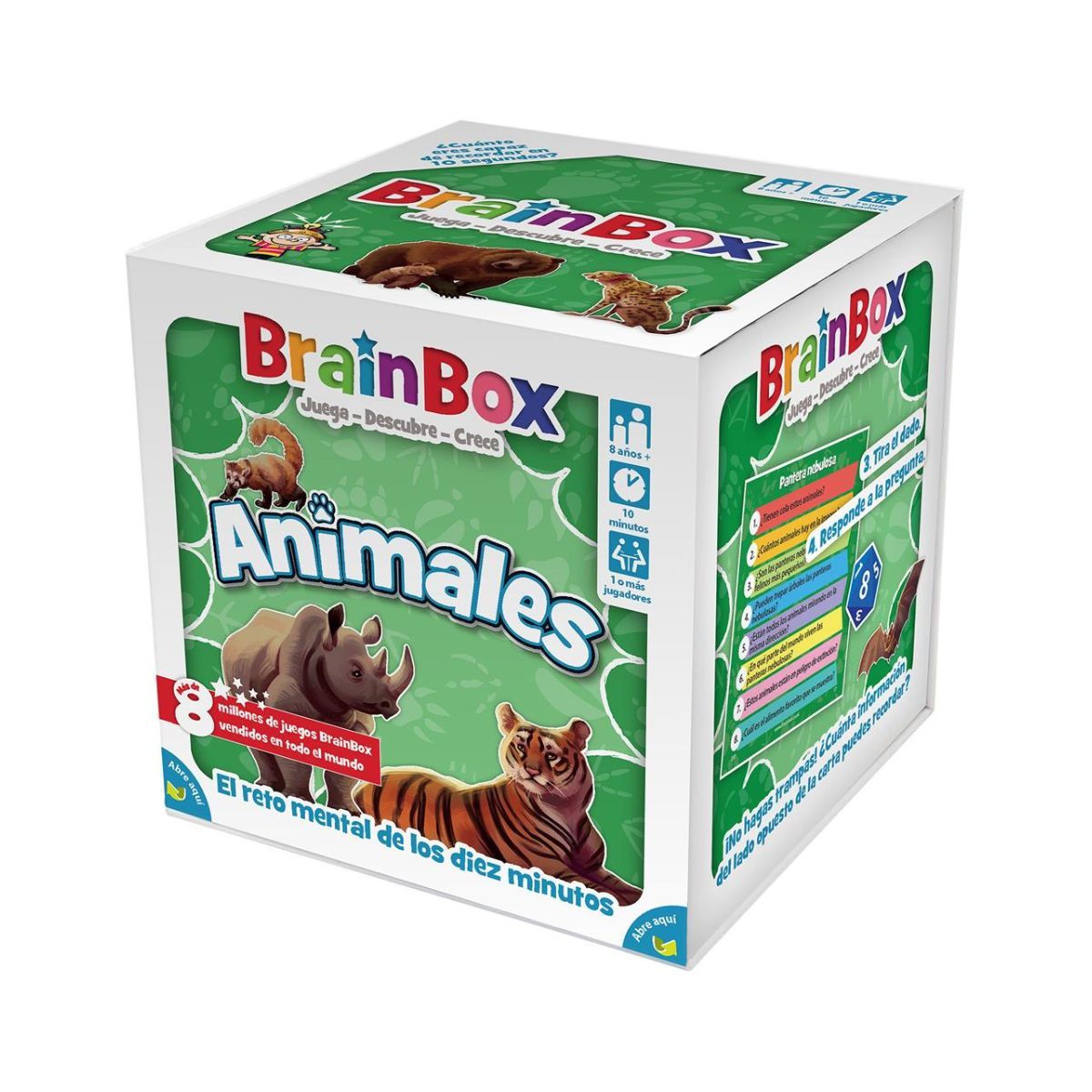 ANSALDO - Juego de cartas Brainbox Animales observación y memoria