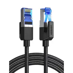 UGREEN - Cable De Red 20m Cat8 FFtp 40gbps Trenzado Negro Nw153