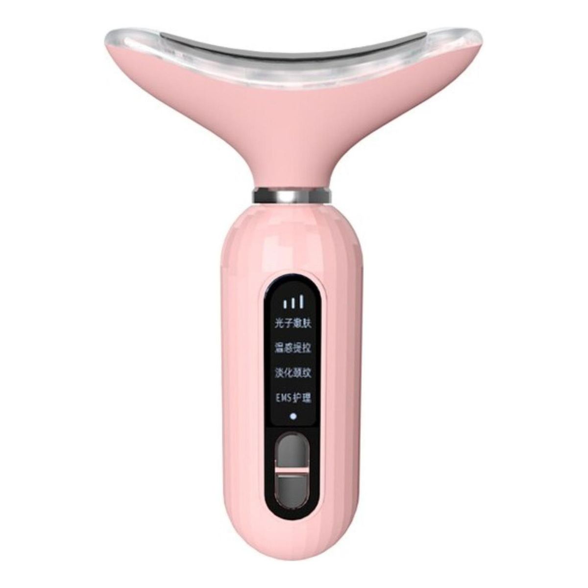 IMPORTCLICK - Masajeador Reductivo SkinCare Cuello Rostro Ultrasónico Rosado