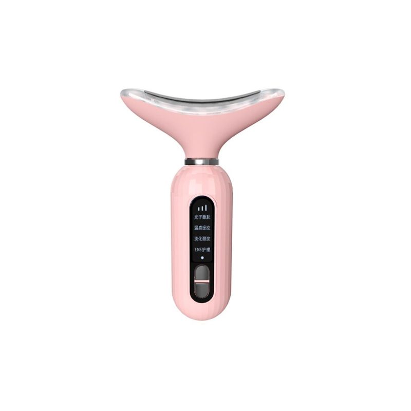 IMPORTCLICK - Masajeador Reductivo SkinCare Cuello Rostro Ultrasónico Rosado - Rosa