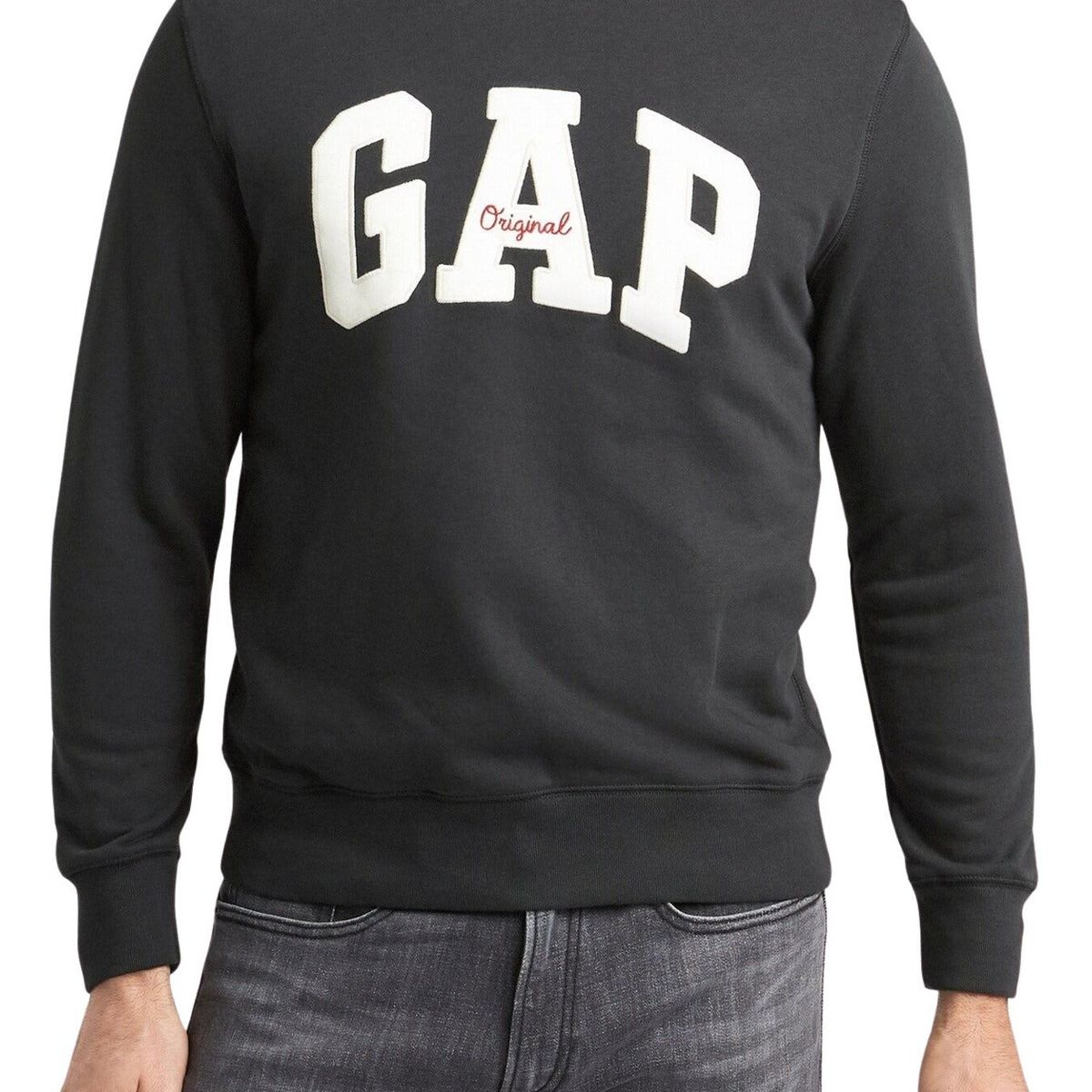 GAP - Poleron Logo Cuello Redondo Negro GAP