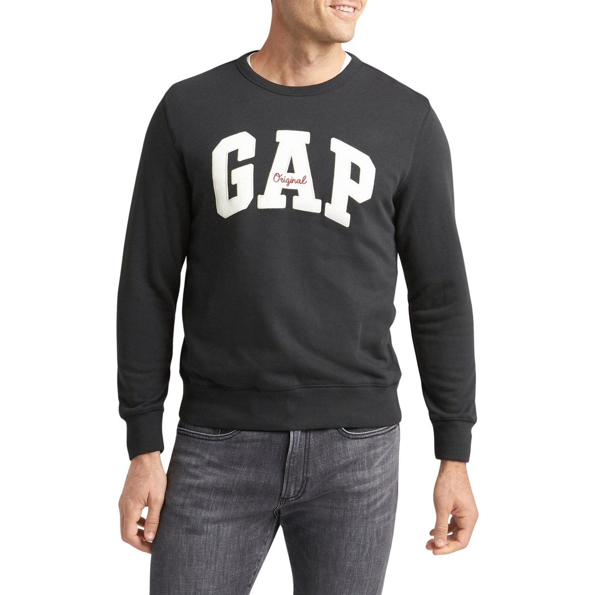 GAP - Poleron Logo Cuello Redondo Negro GAP