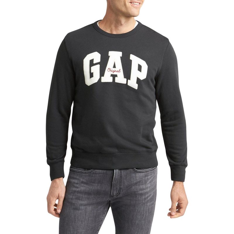 GAP - Poleron Logo Cuello Redondo Negro GAP.