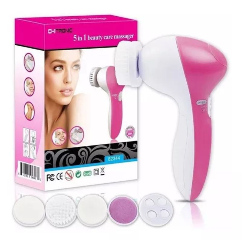 OEM - MASAJEADOR CEPILO LIMPIADOR FACIAL 5 EN 1 pilas