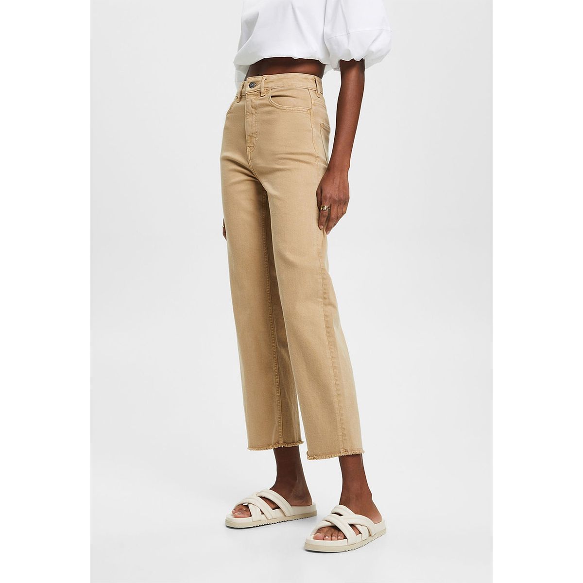 ESPRIT - Pantalón De Tiro Alto Recto Mujer Esprit ESPRIT