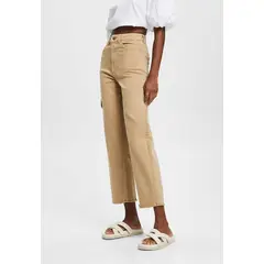 ESPRIT - Pantalón De Tiro Alto Recto Mujer