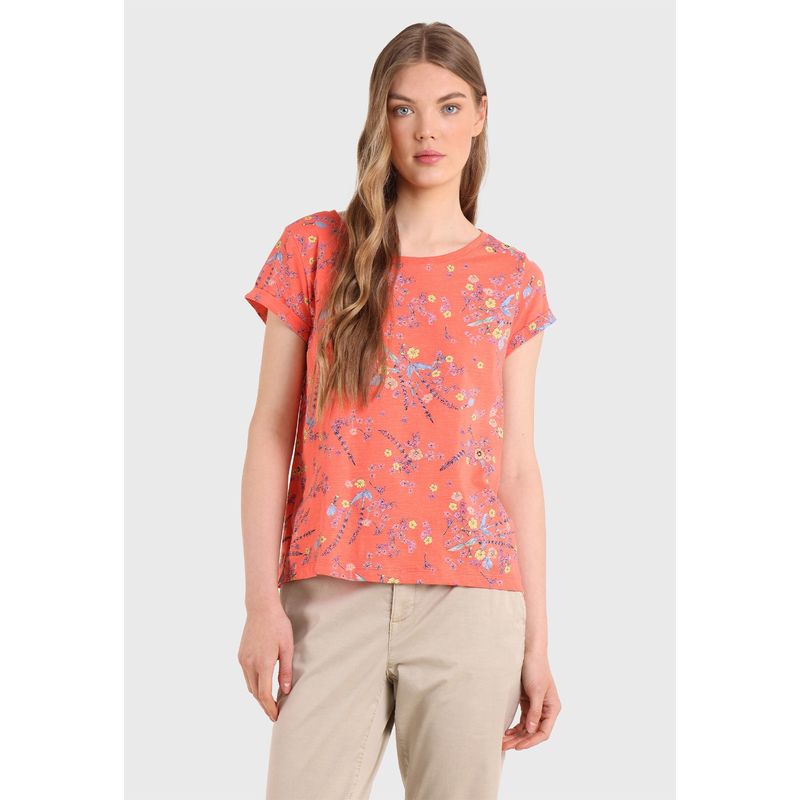 ESPRIT - Polera Estampado Flores Pequeñas Mujer Esprit ESPRIT