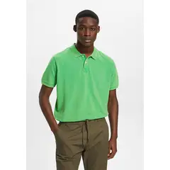 ESPRIT - Polera De Piqué Desgastado Hombre