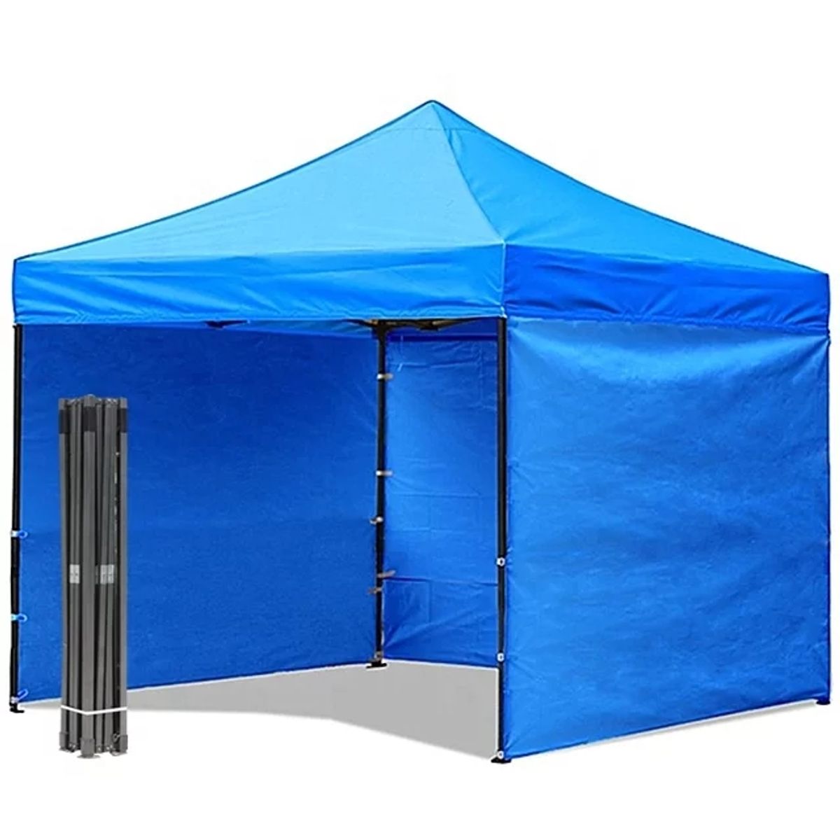 GENERICO - Toldo Plegable 2x2 MTS Con Paredes Laterales Azul Impermeable
