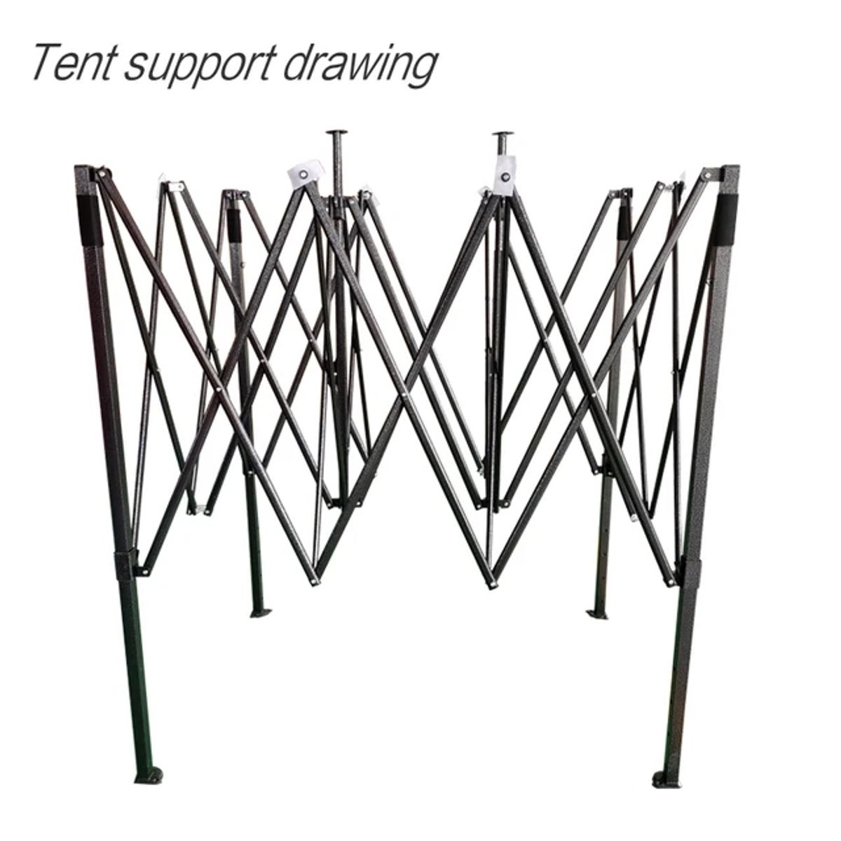 GENERICO - Toldo Plegable 2x2 MTS Con Paredes Laterales Azul Impermeable