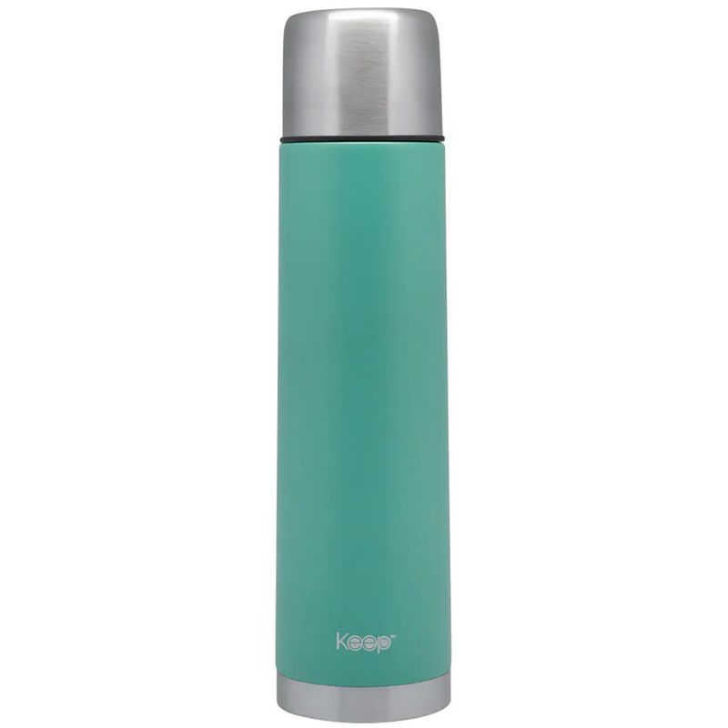 KEEP - TERMO BALA 1 LT RUBBER & ORIGINAL KEEP COLOR TURQUESA