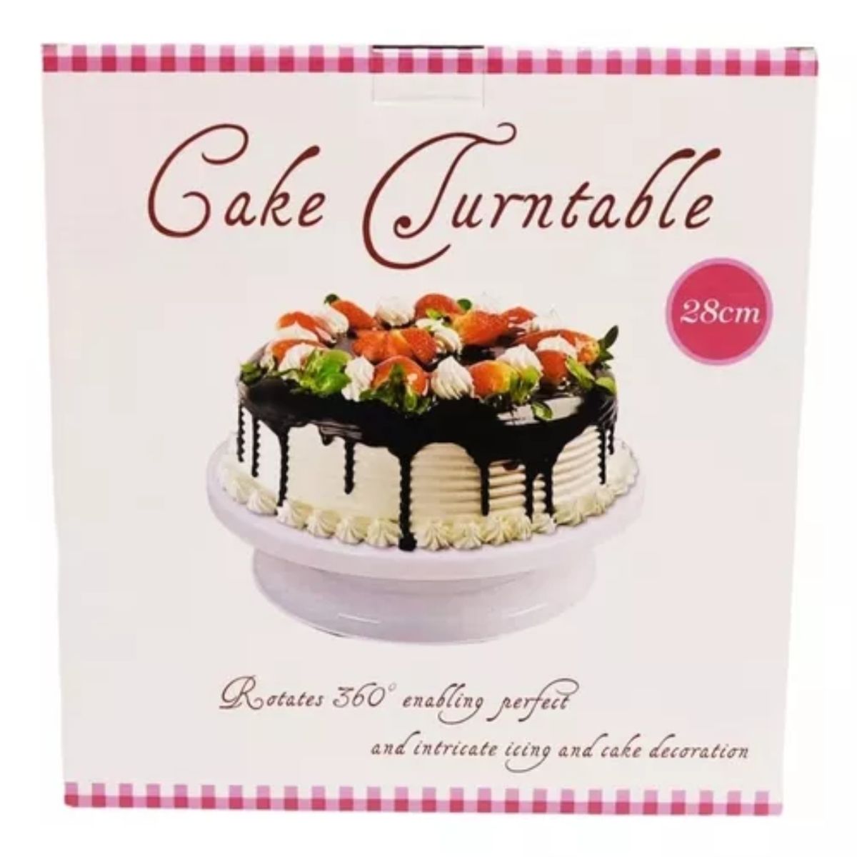 GENERICO - BANDEJA GIRATORIA PARA TORTAS DE 28CM