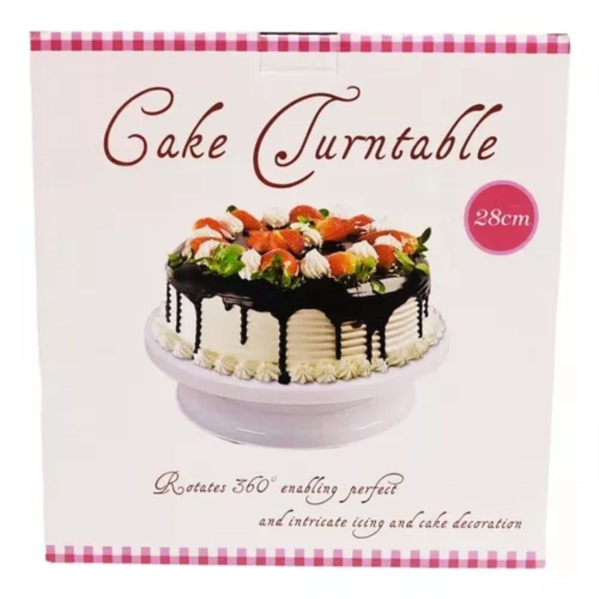 GENERICO - BANDEJA GIRATORIA PARA TORTAS DE 28CM