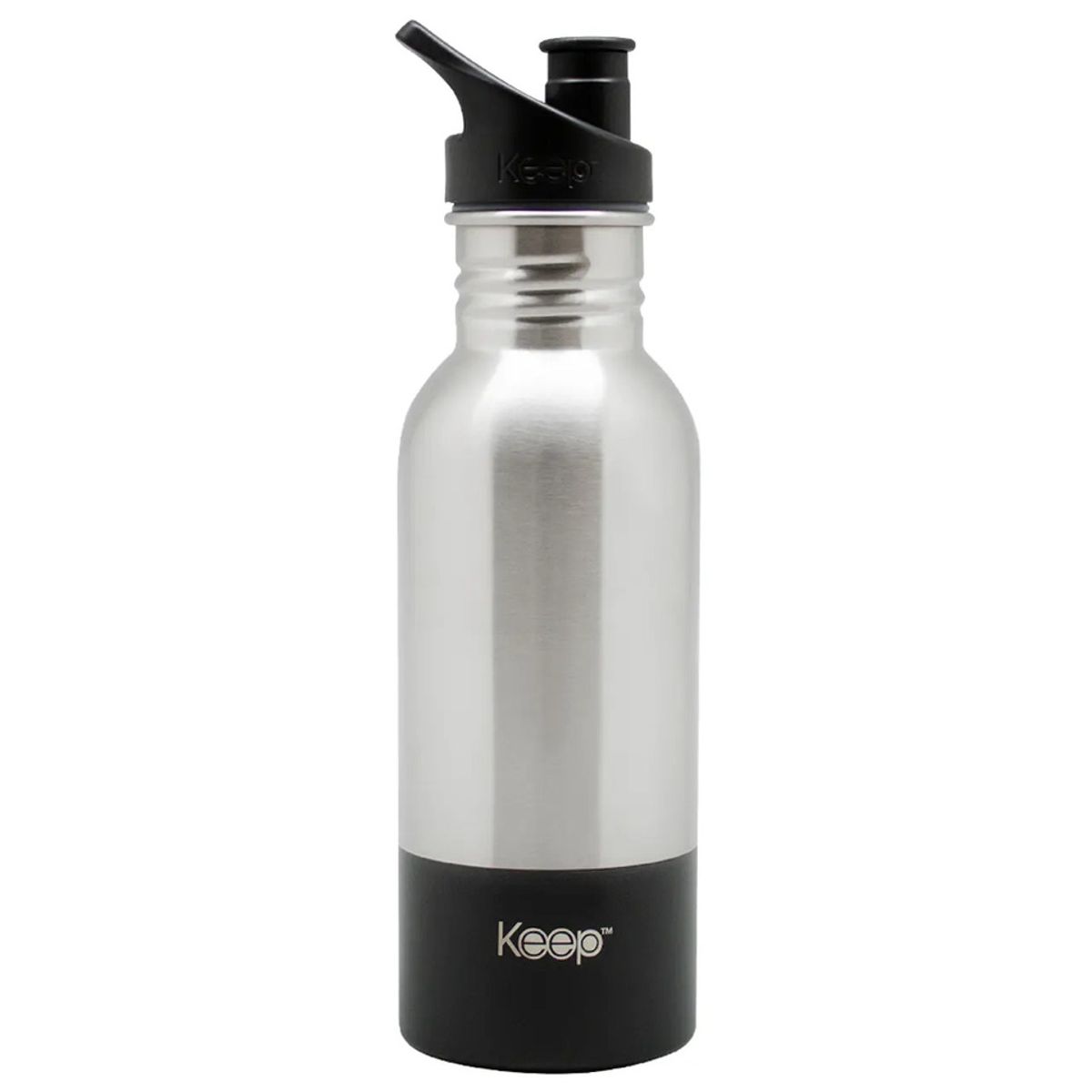 KEEP - BOTELLA MÉTALICA 600ML KEEP COLOR NEGRO