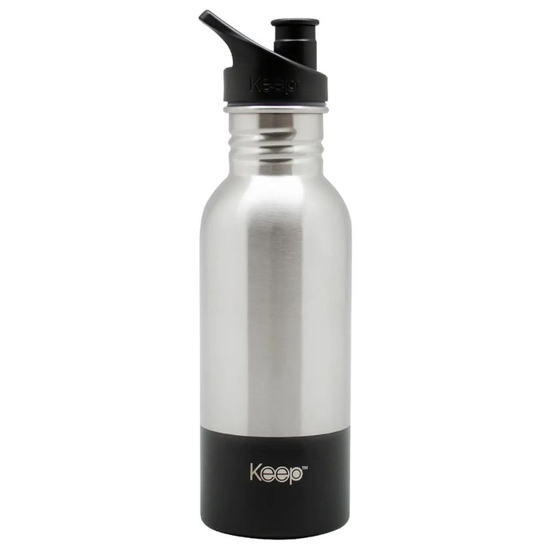 KEEP - BOTELLA MÉTALICA 600ML KEEP COLOR NEGRO