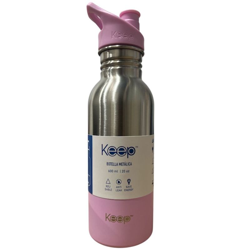 KEEP - BOTELLA METALICA KEEP COLORES 600ML COLOR MORADO
