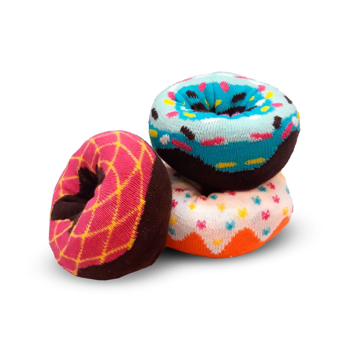 MIKE'S - Calcetines Divertidos Donuts Unisex Pack 3 MIKE'S
