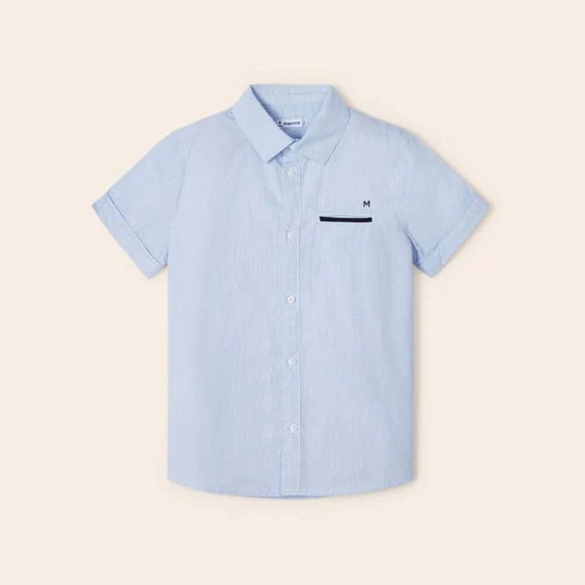 MAYORAL - Camisa de manga corta con algodón sostenible para niño