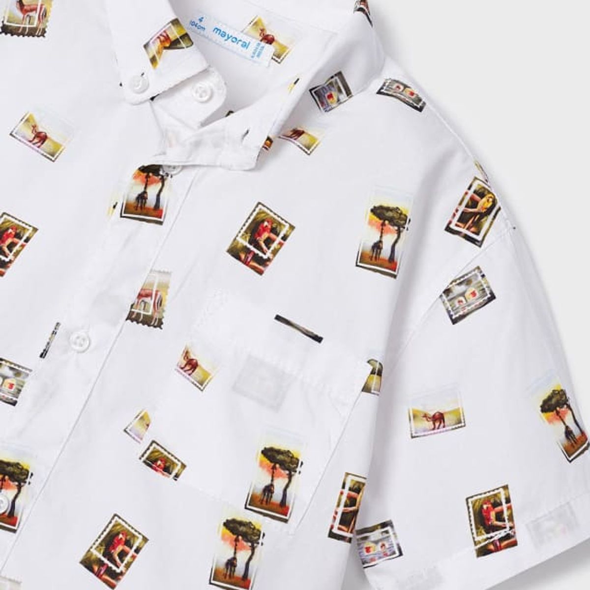 MAYORAL - Camisa de manga corta estampada con algodón sostenible para niño