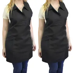 COSMETICAVAL - 2 Delantales De Peluqueria Con Cuello Pechera.