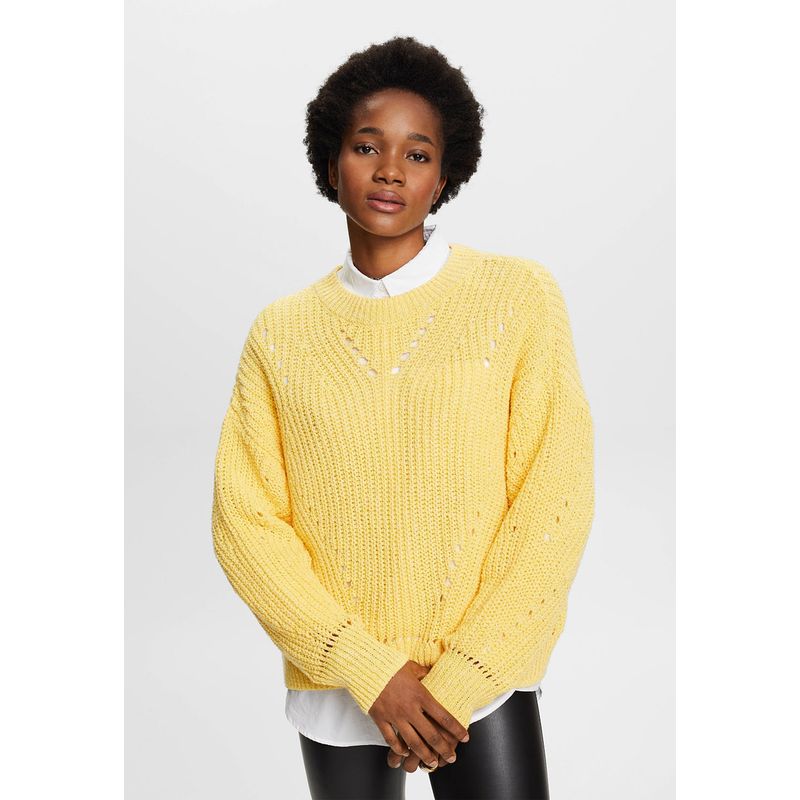 ESPRIT - Sweater Con Diseño Trenzado Mujer Esprit ESPRIT