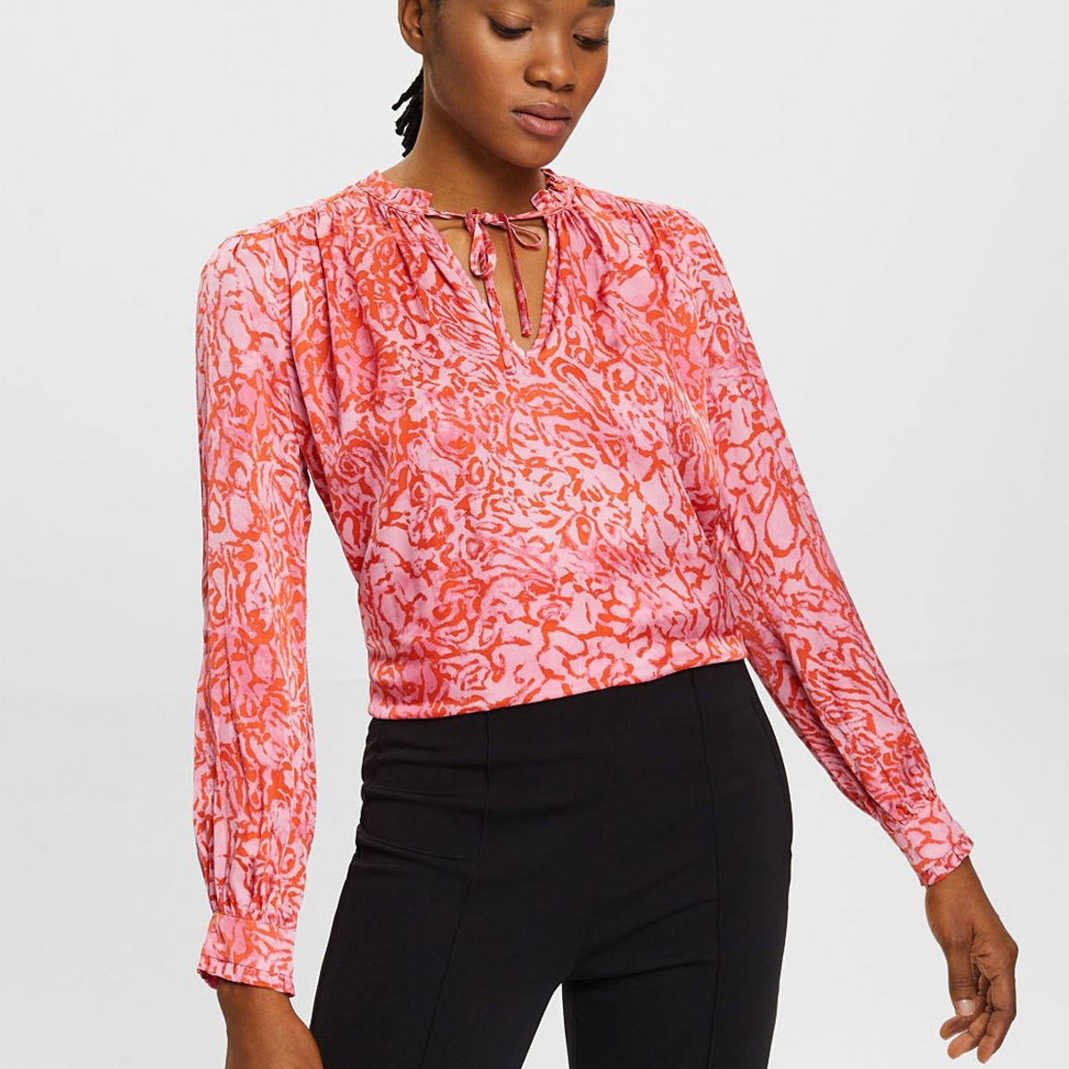 ESPRIT - Blusa Con Lazo En Cuello Mujer Esprit ESPRIT