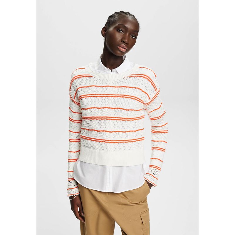 ESPRIT - Sweater Texturizado A Rayas Mujer Esprit ESPRIT
