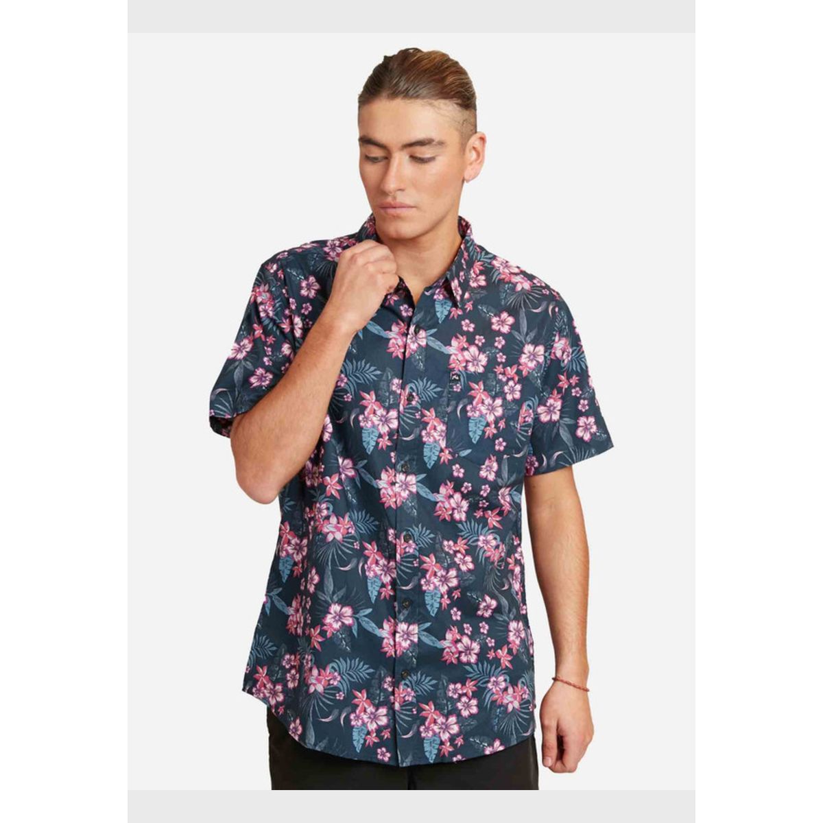 RUSTY - Camisa Storie SS Shirt Multicolor