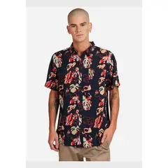 VOLCOM - Camisa Paradise Bound Blue Short Sleeve Shirt Multicolor Hombre
