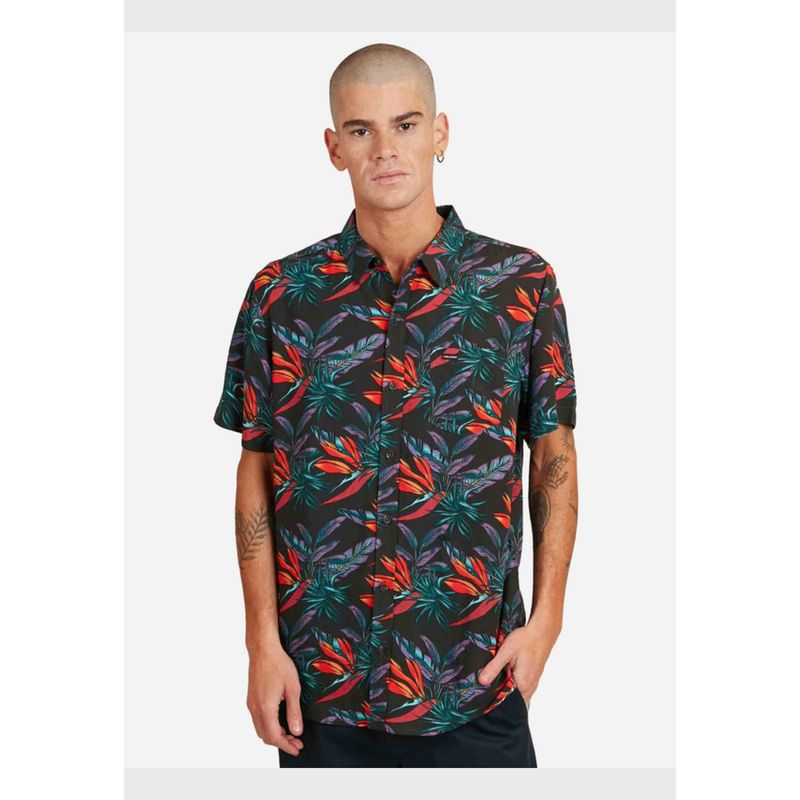 VOLCOM - Camisa Birds Of Prey Drk Short Sleeve Shirt Multicolor