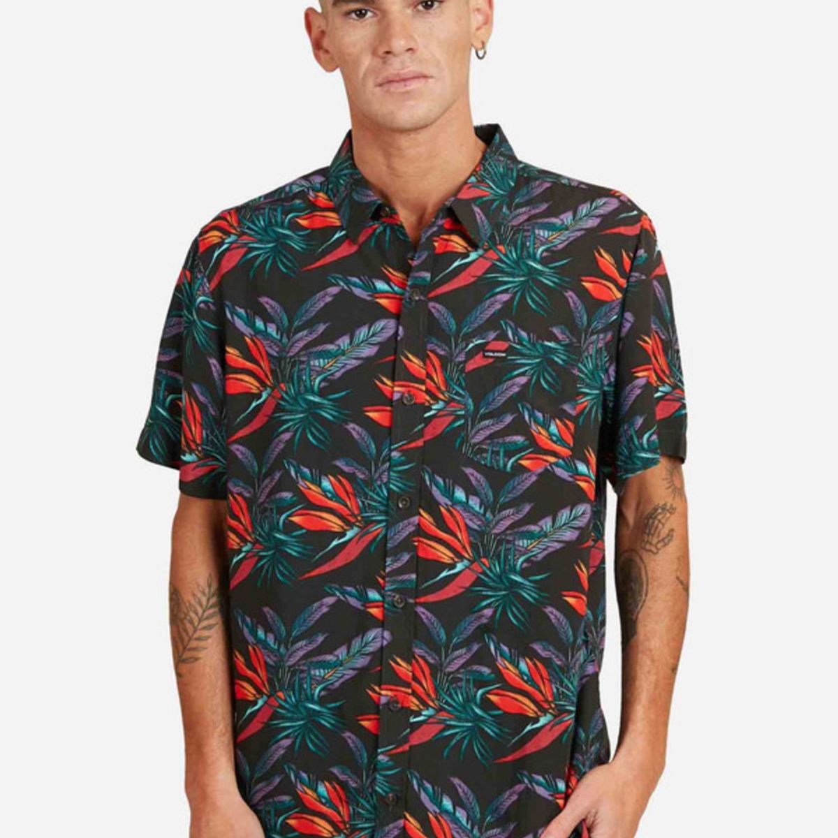 VOLCOM - Camisa Birds Of Prey Drk Short Sleeve Shirt Multicolor