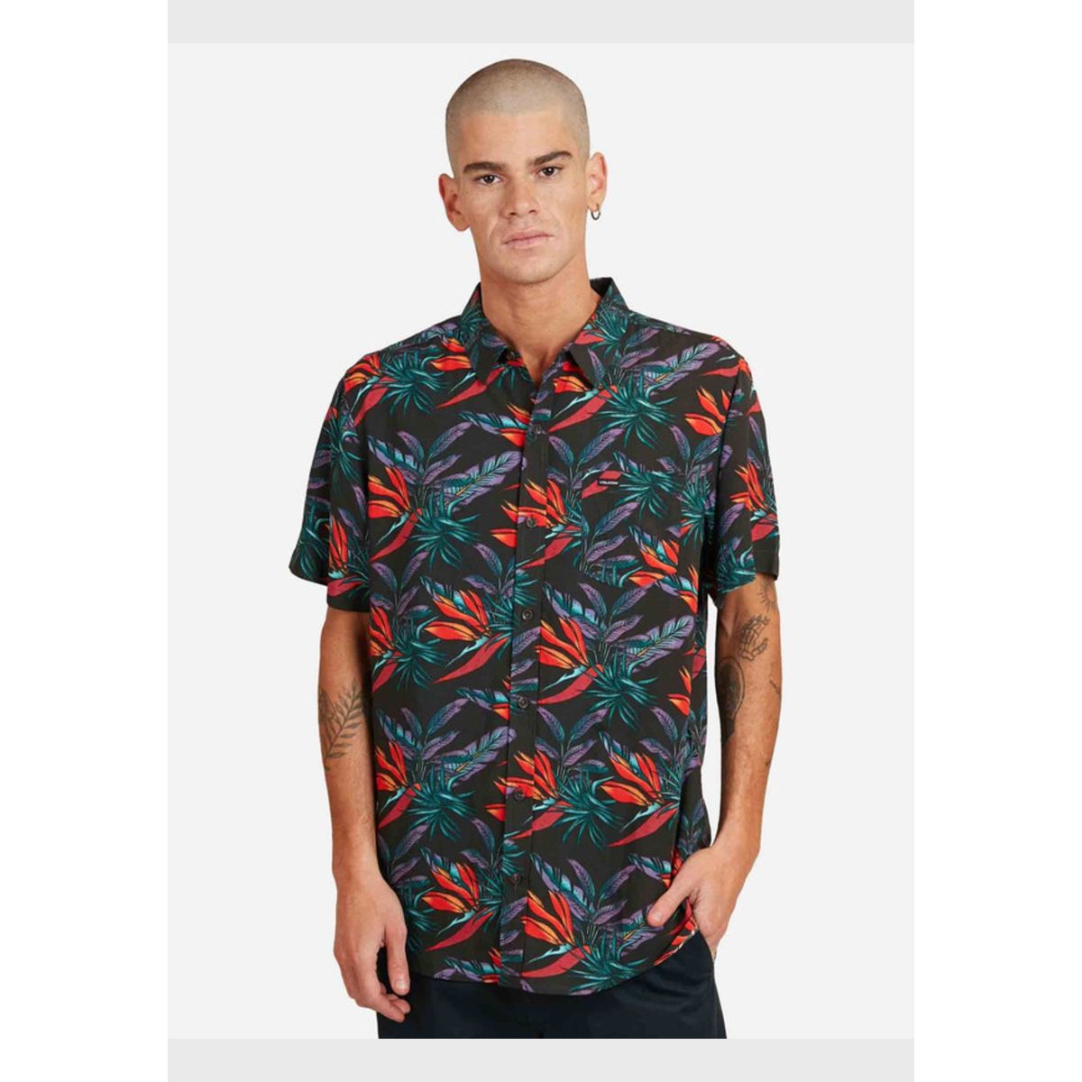 VOLCOM - Camisa Birds Of Prey Drk Short Sleeve Shirt Multicolor