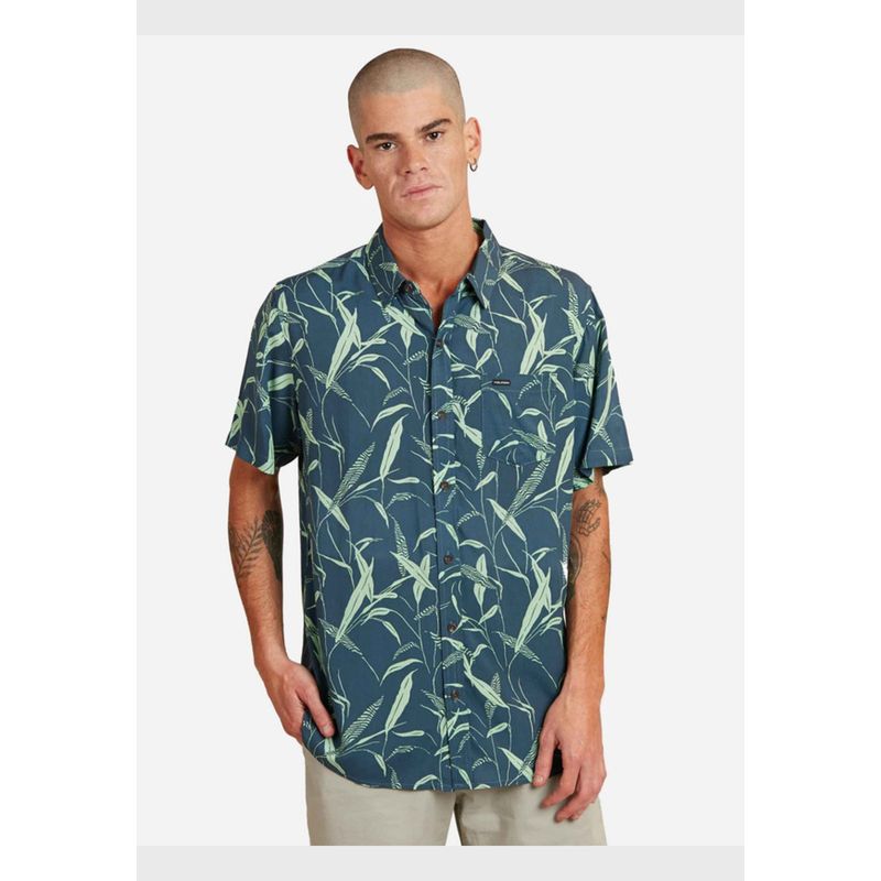 VOLCOM - Camisa Viber Visions Short Sleeve Shirt Multicolor.