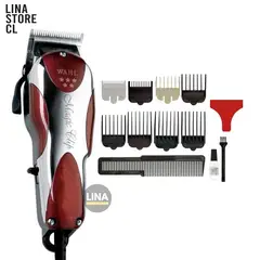 WALH - Cortadora De Pelo Wahl 5 Star Magic Clip Plateada Y Roja