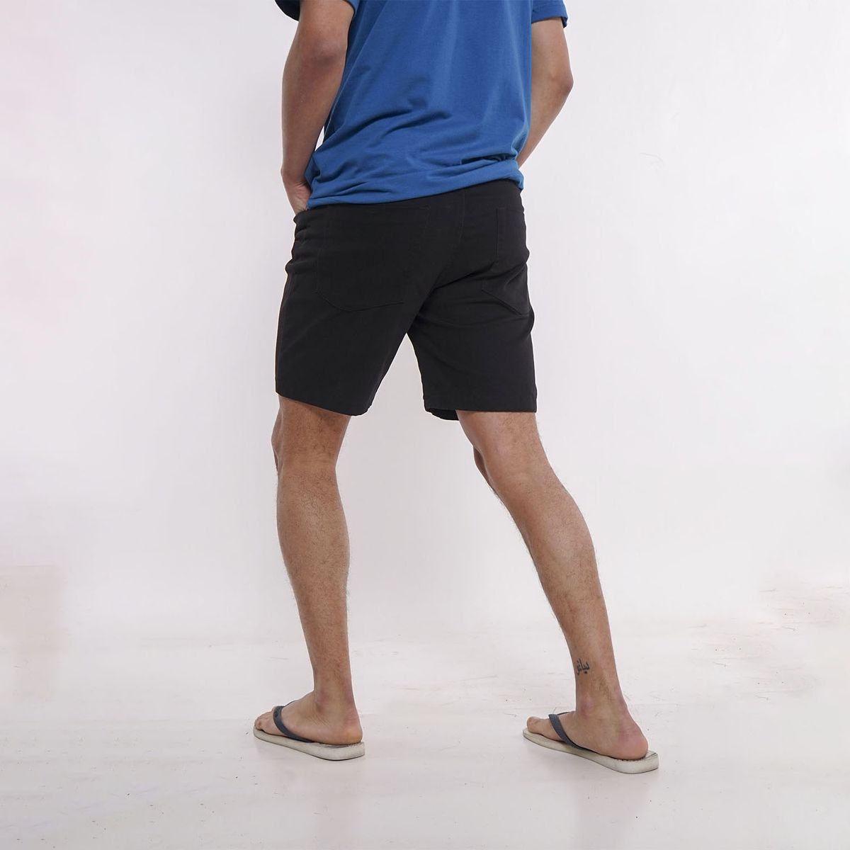 GANGSTER - Short Canvas Liso Negro Gangster