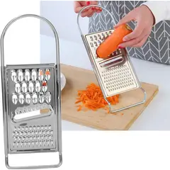 GENERICO - Rallador Plano De 3 Cortes Excelente para tus ensaladas,Queso Premium