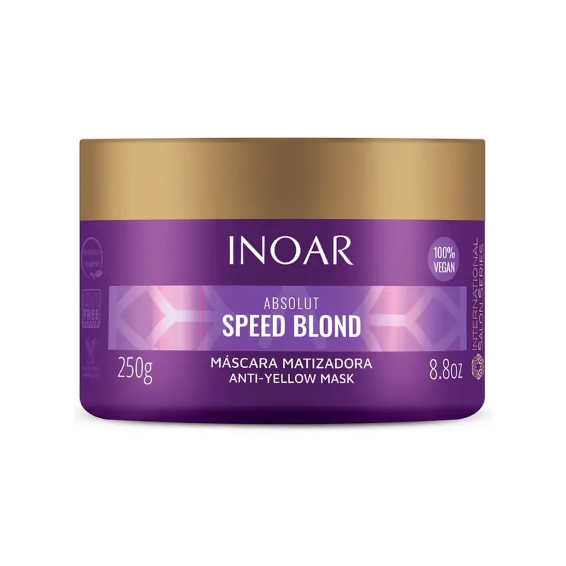 INOAR - Máscara Matizadora INOAR Absolut Speed Blond 250g.
