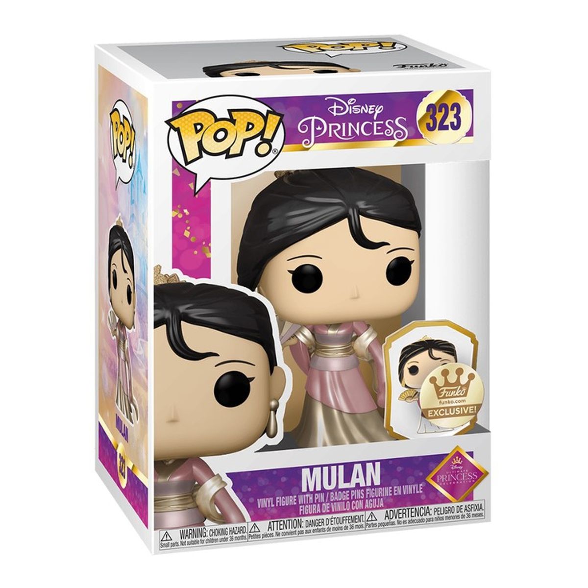 FUNKO - Funko Pop Disney Mulan 323 (Incluye pin)-