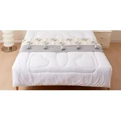 ANGELES DEL HOGAR - Piecera Bordadas con Pompones 2plazasKing