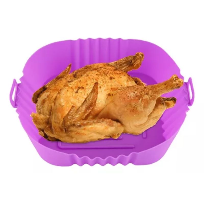 GENERICO - Cesto Bandeja Silicona Para Airfryer Freidora Aire