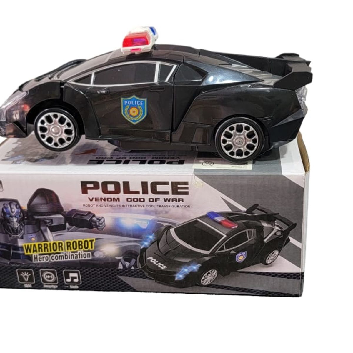 GENERICO - Juguete Patrulla de policía Robot Con sonido y luces…